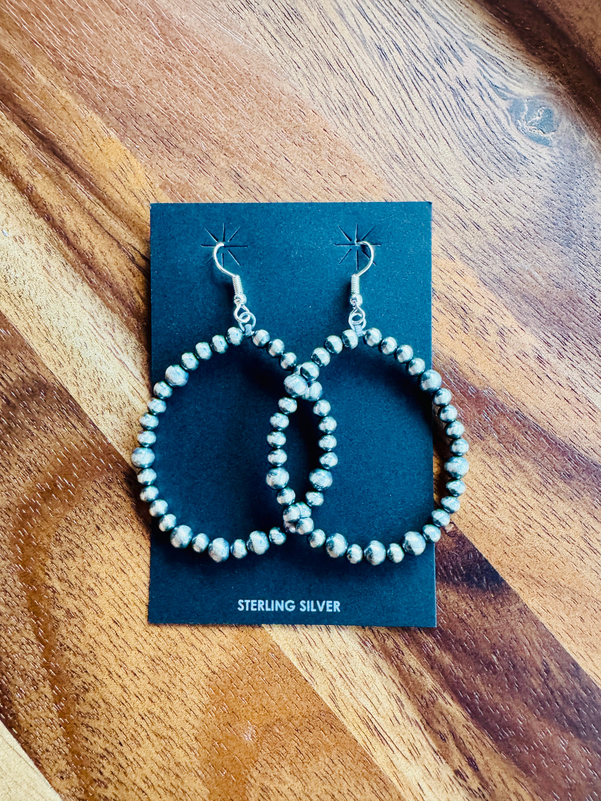 Sterling Pearls Hoop Earrings 4mm 5mm