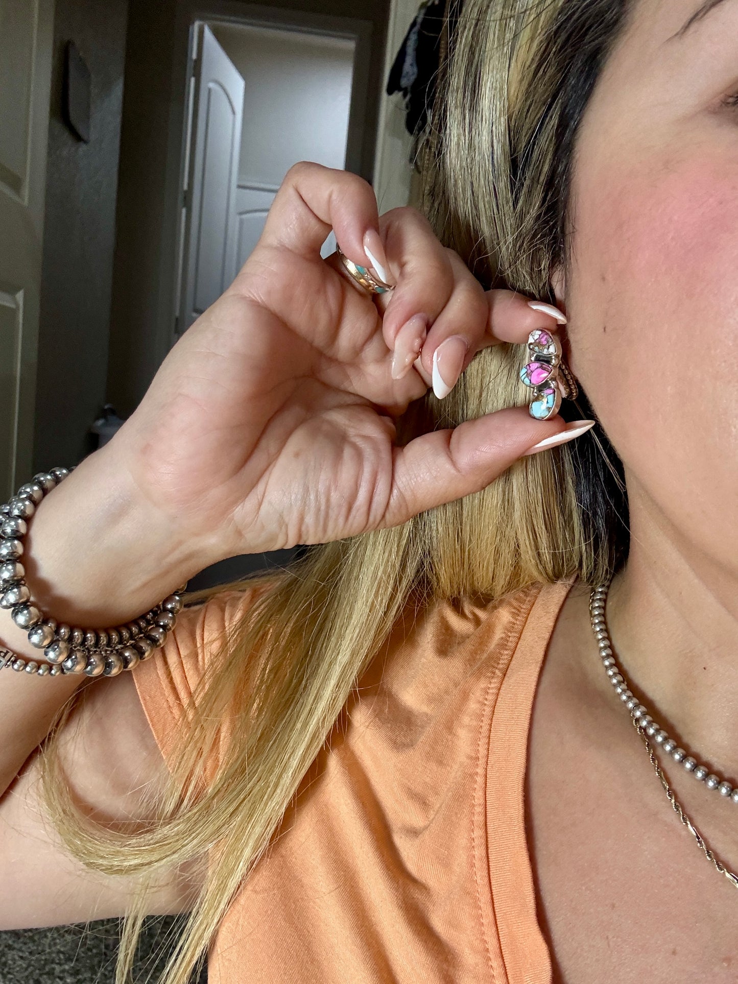 Cotton candy ear Crawlers 3 stone
