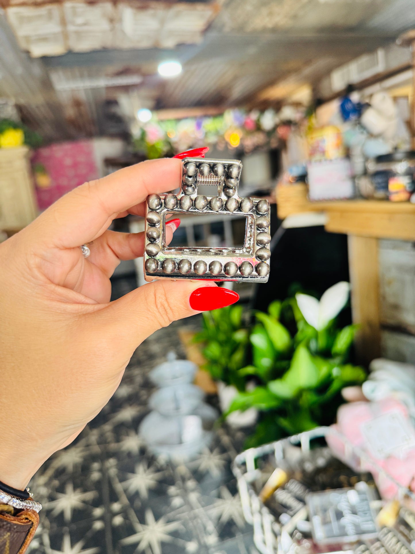 Mini Faux Hair Claw Clip