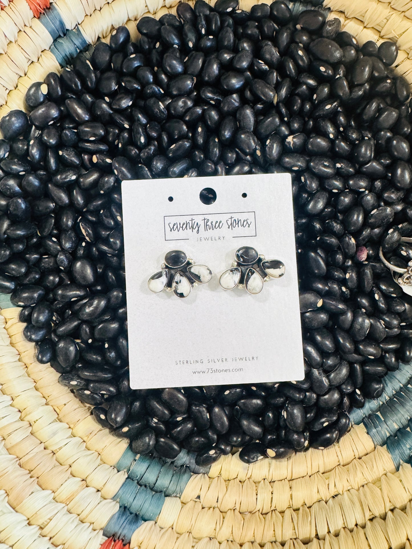 4 Stone Cluster White Buffalo EG