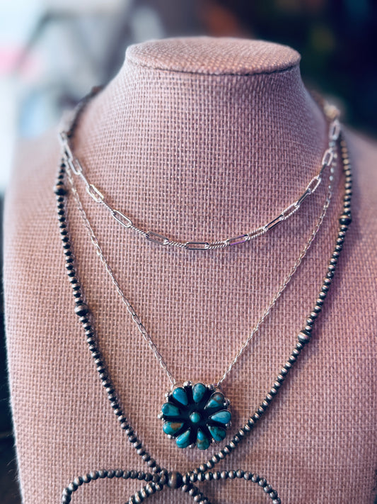 Paper clip 18” Necklace - Plain & Twist style