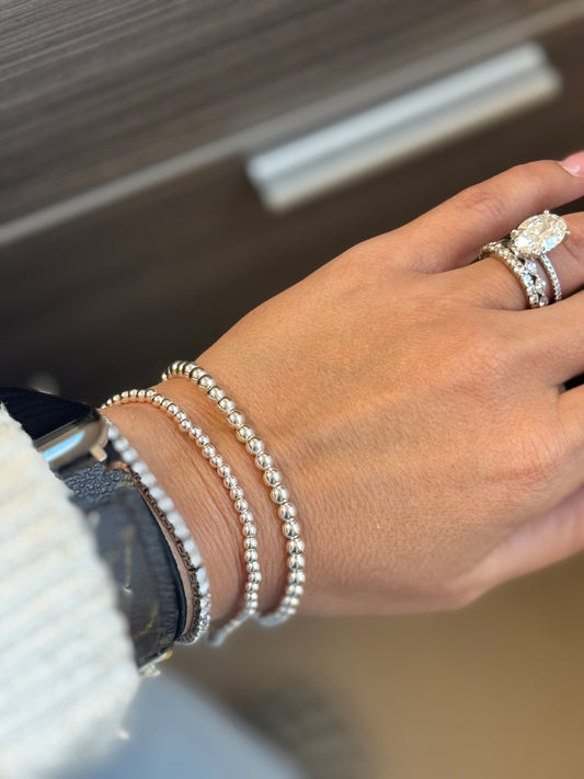 4mm High shine Stretch bracelet