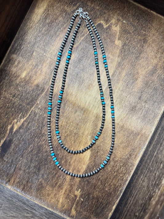 The Natalia 4mm + Turquoise 20”