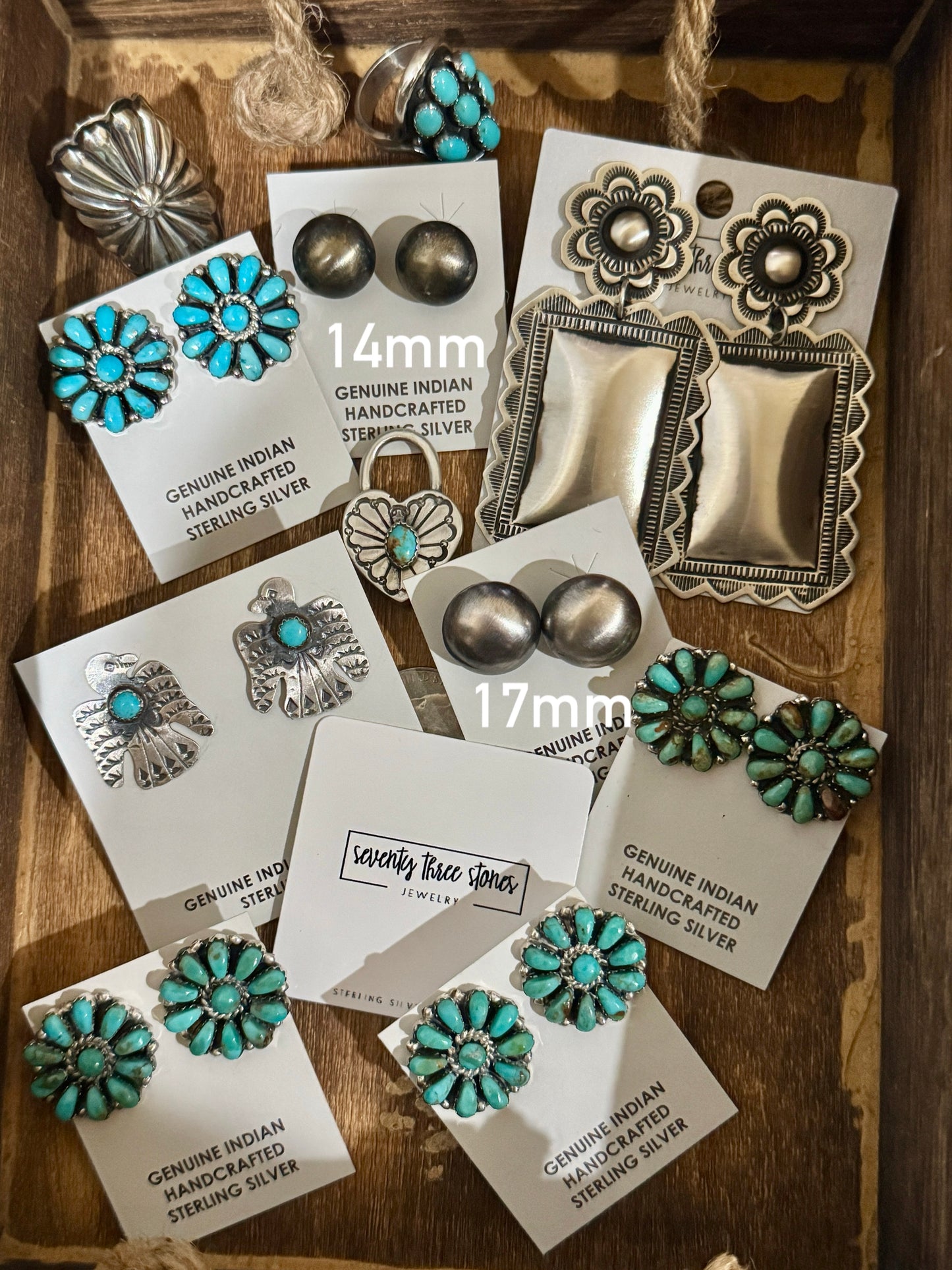 Pillow Sterling Studs large 17mm