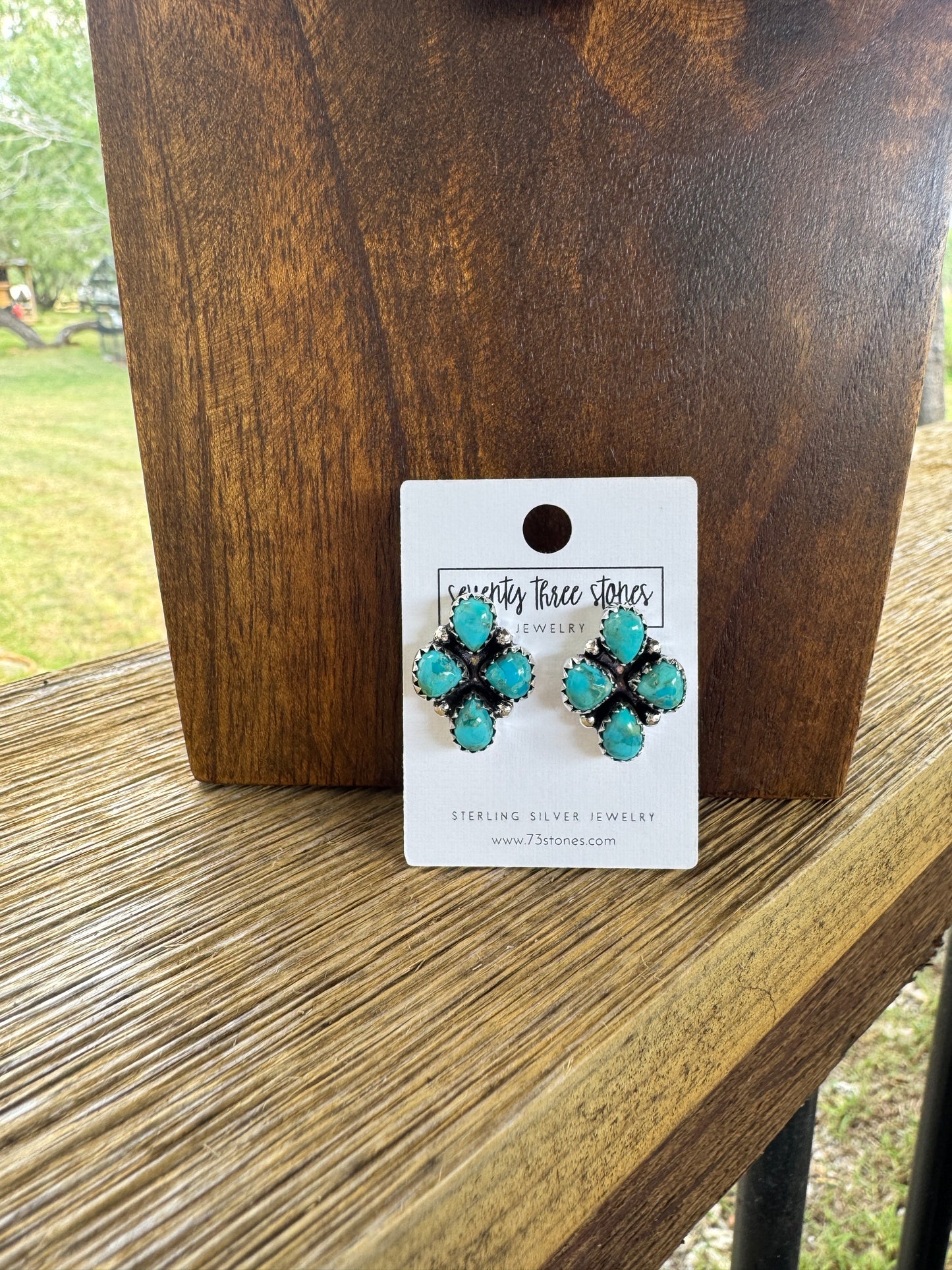 Turquoise 4 stone clusters
