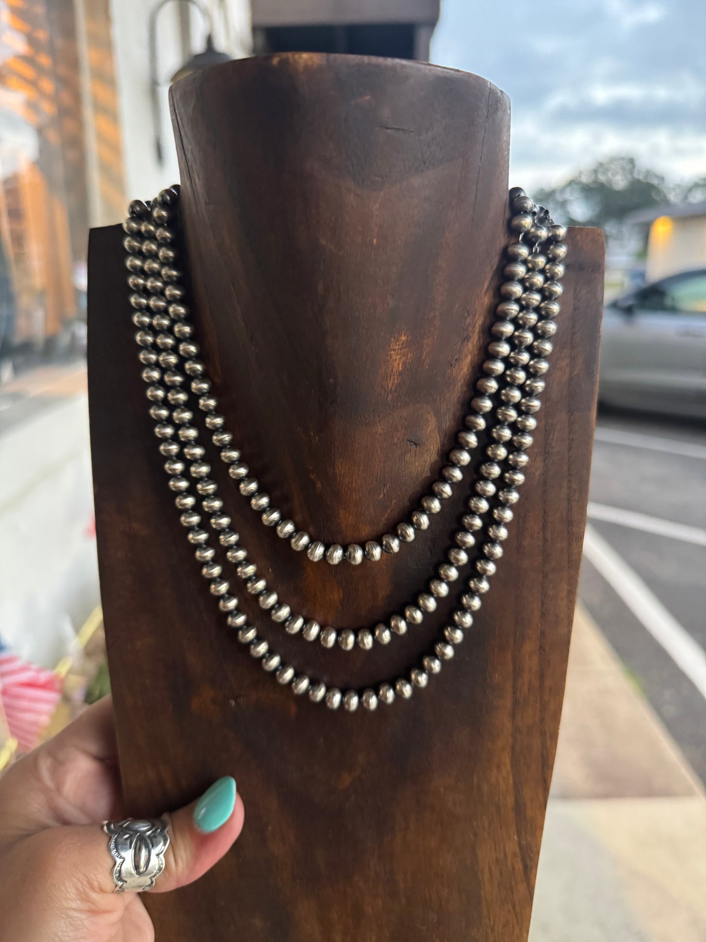 Handmade Navajo Pearls Bryannen Halwood 6mm 14”