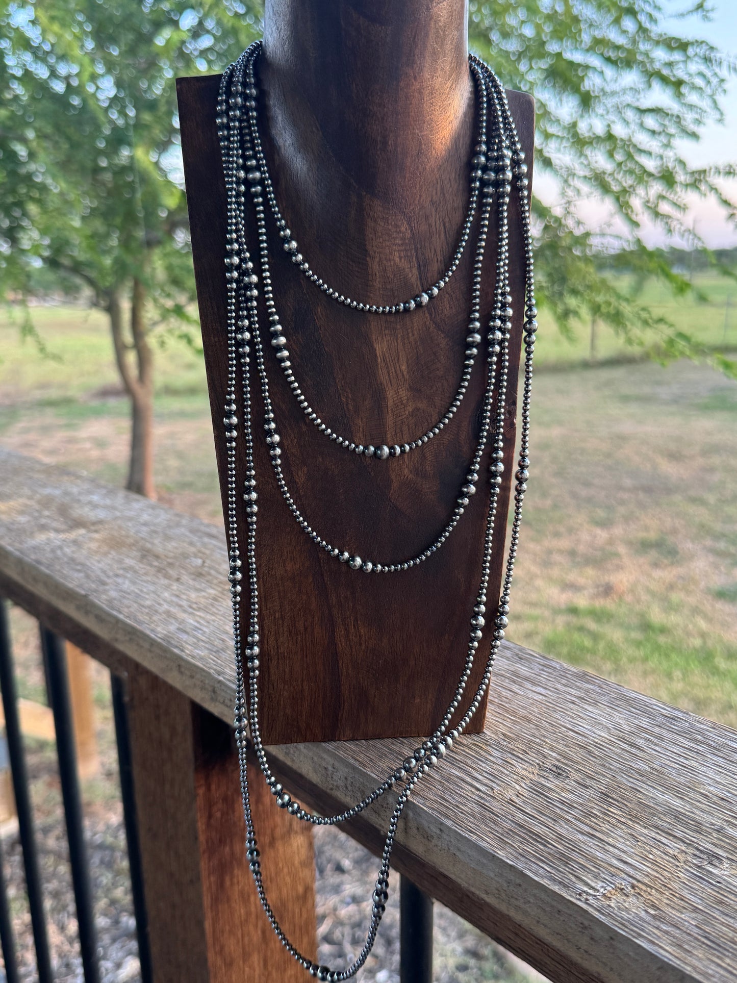 3mm Graduated Navajo Pearl Necklace The Kara