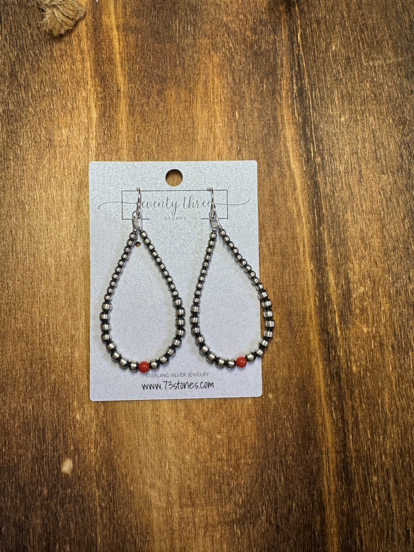 2.5” 3mm 4mm Teardrop Earrings + Spiny