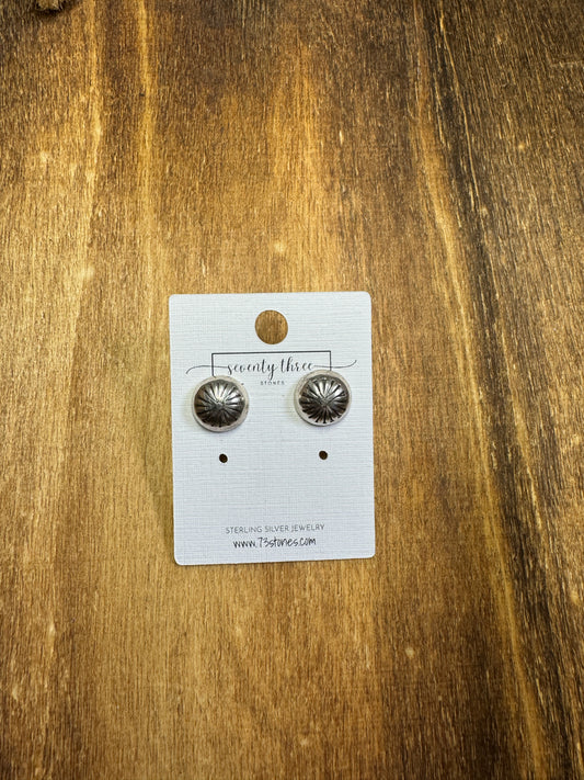 Sterling button studs