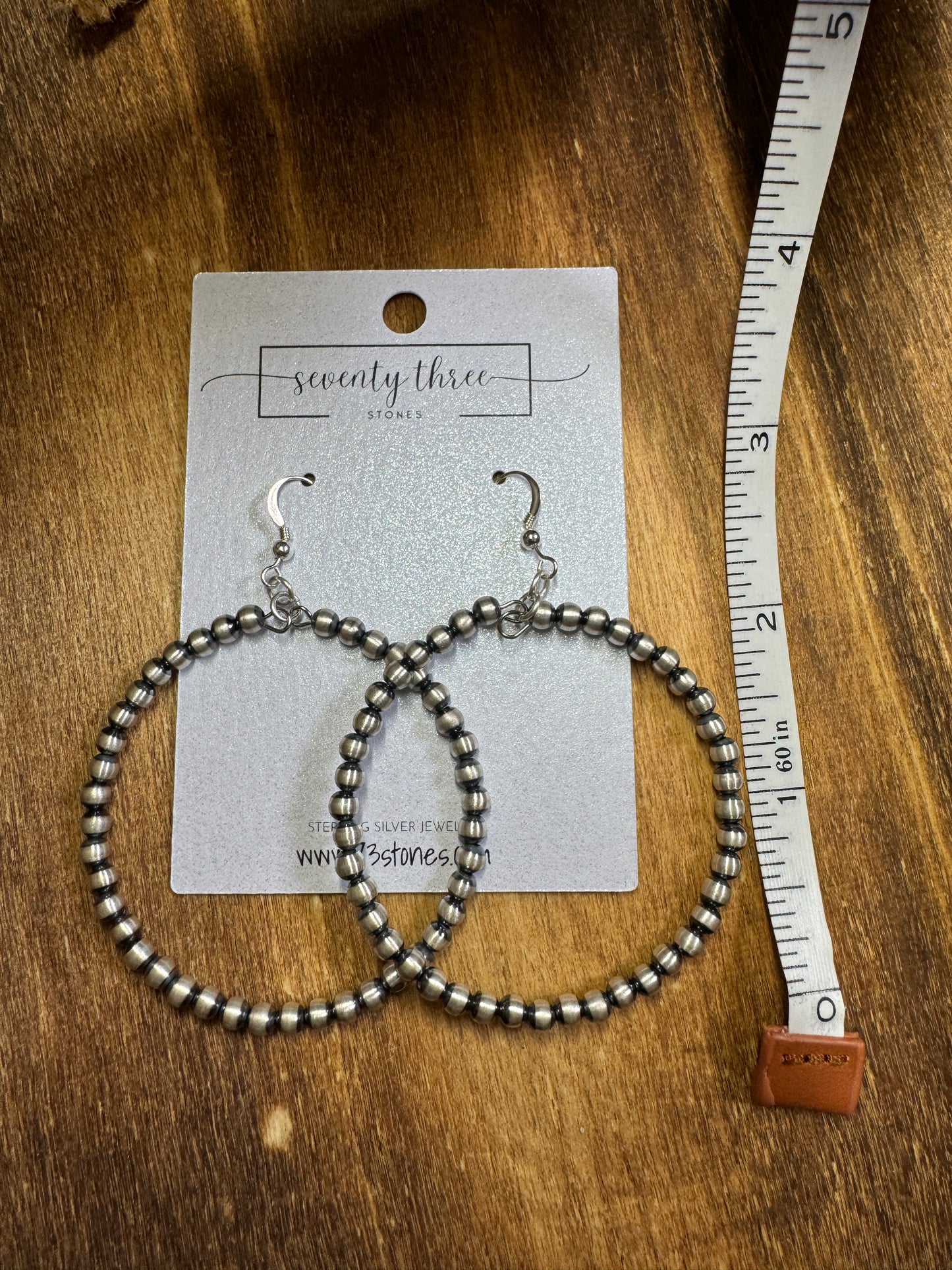 4mm Navajo Pearl Round Earrings