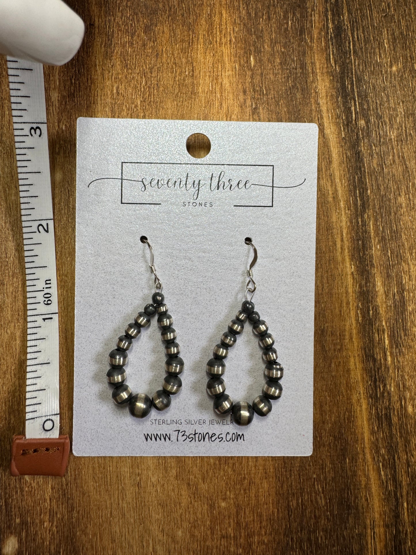 Small Graduated Navajo teardrop earring