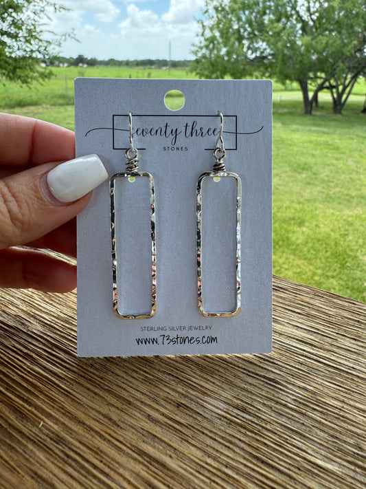 Rectangle Drop Earrings