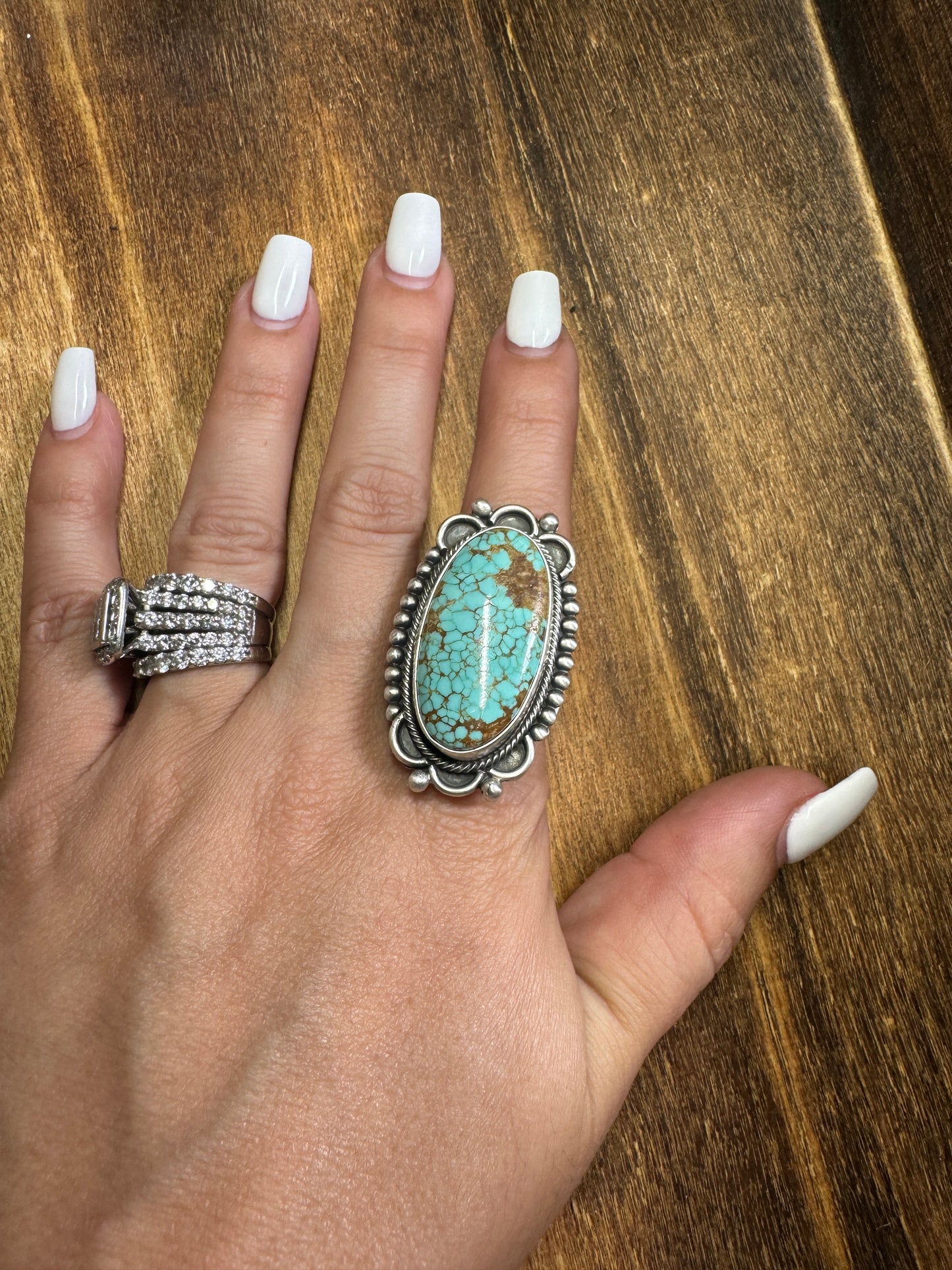 Turquoise adjustable ring