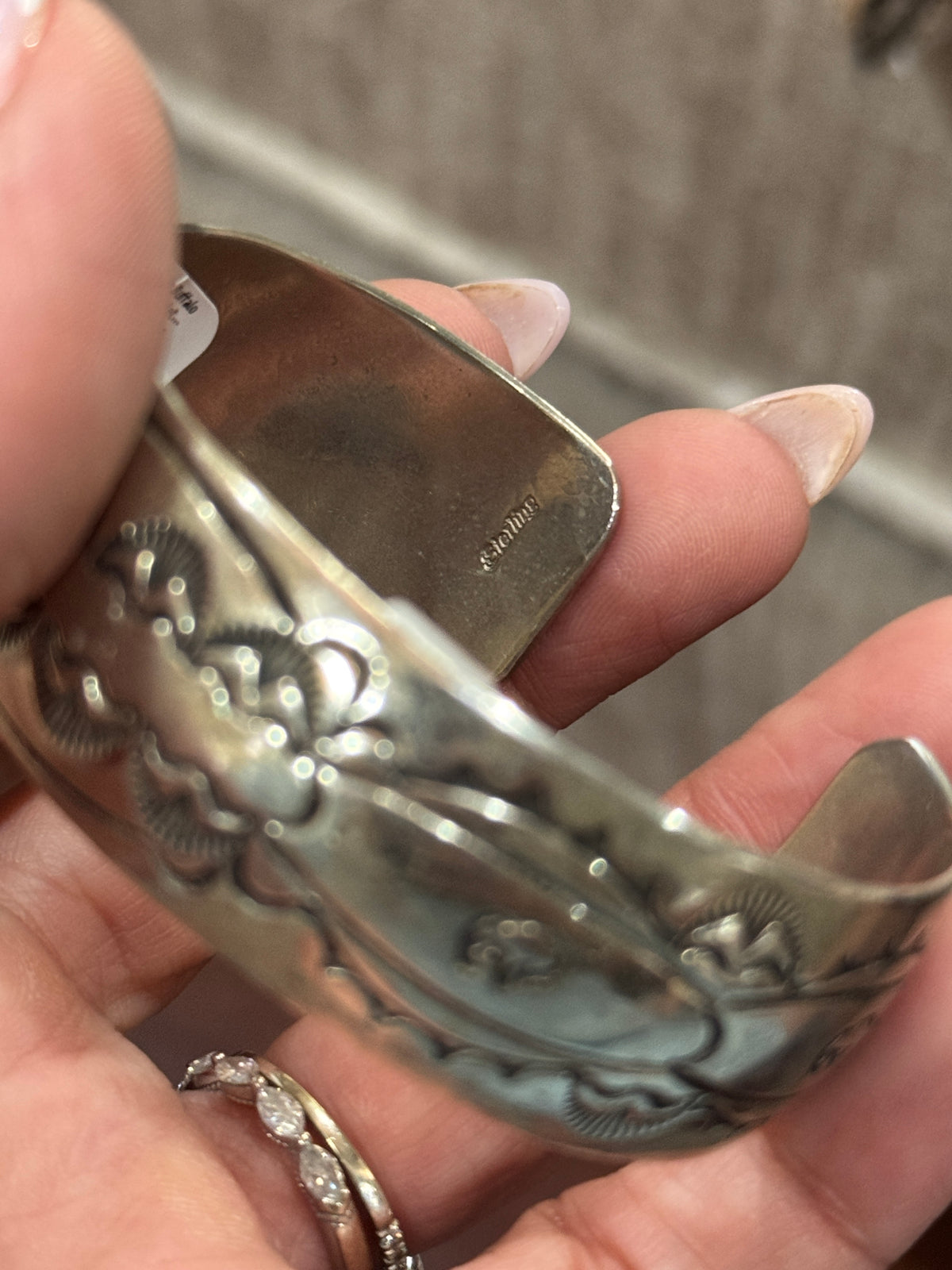 Vintage Navajo Buffalo Bracelet