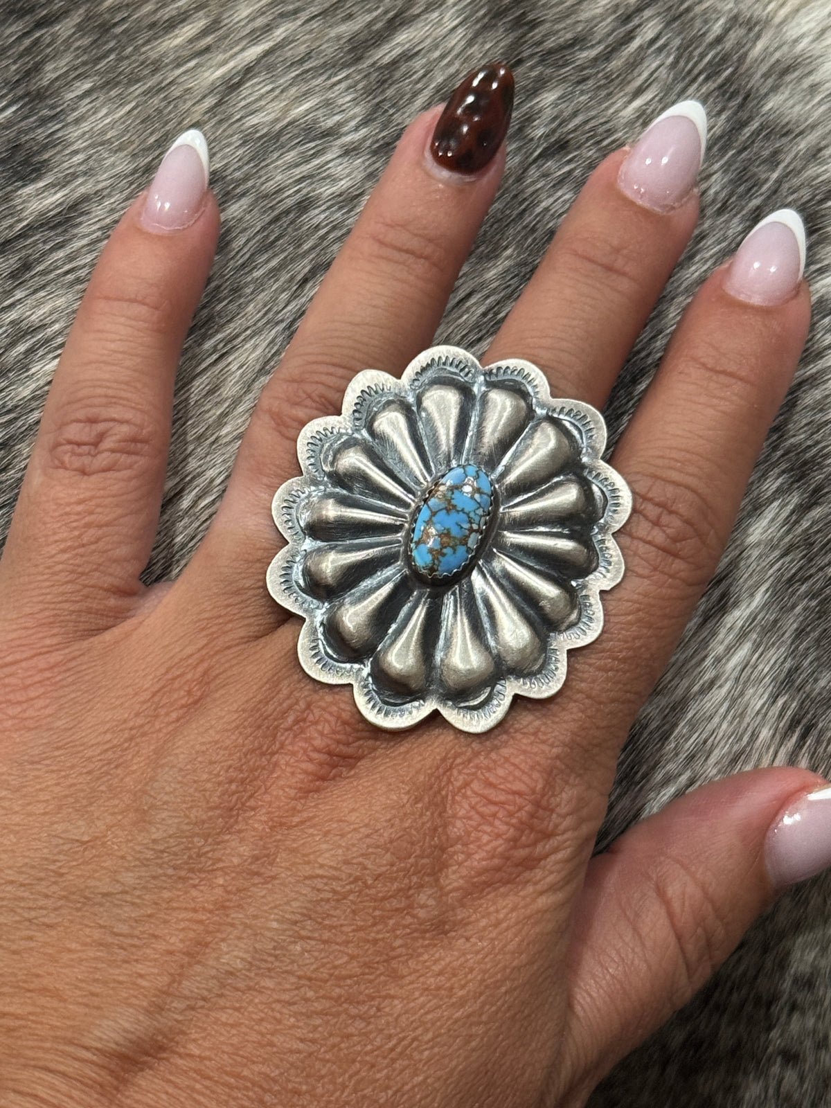 Golden Hills Concho Ring, Dale Morgan, 6.25