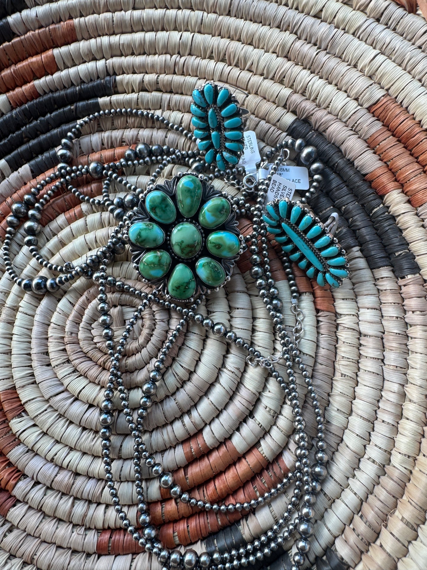 Eula Wiley 9 stone Sonoran gold cluster Ring 6.5