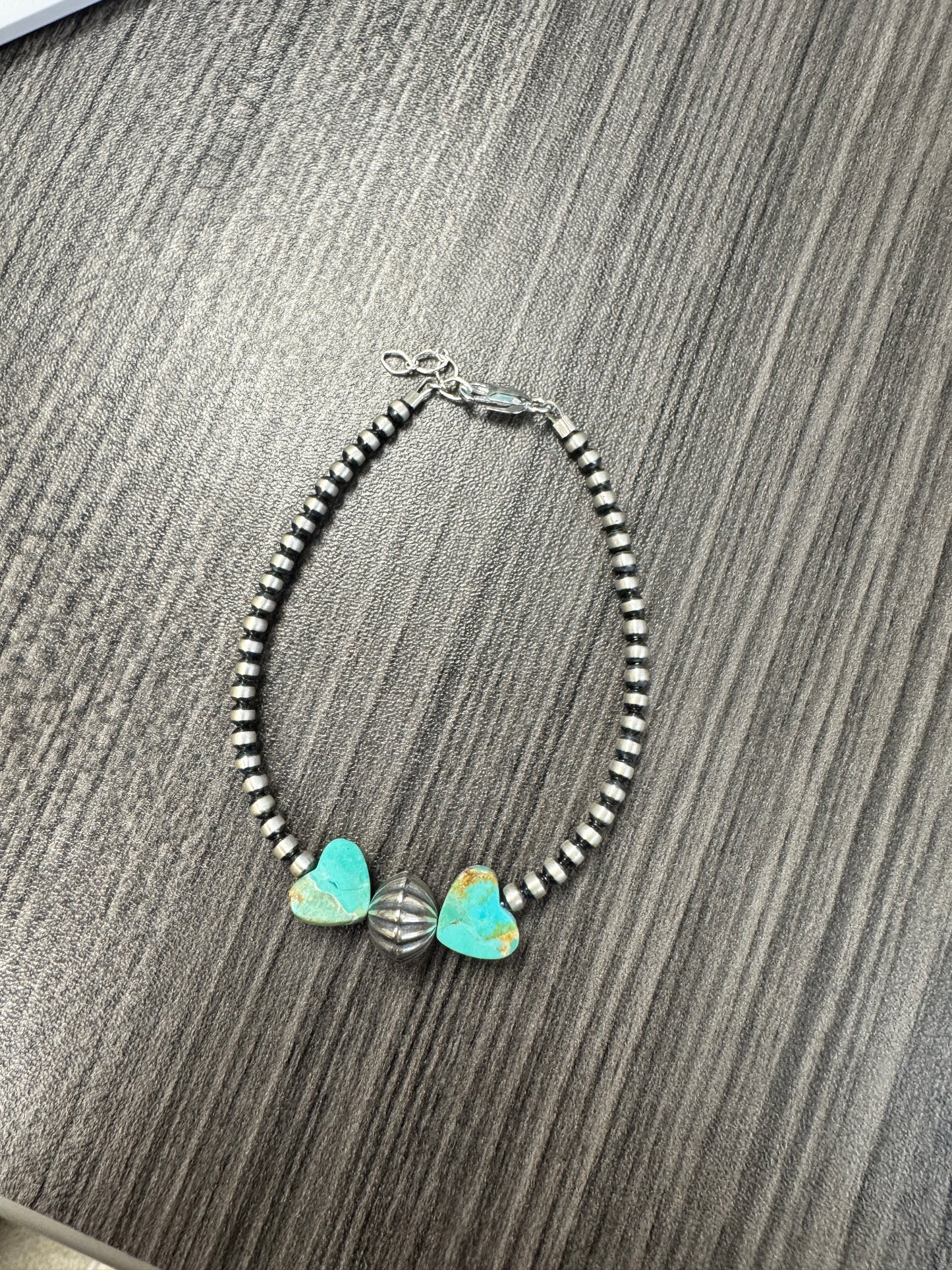 Heart Corrugated 3mm Bracelet -Custom-*Made to Order*