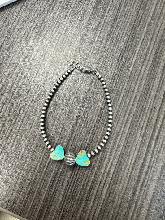 Heart Corrugated 3mm Bracelet -Custom-*Made to Order*