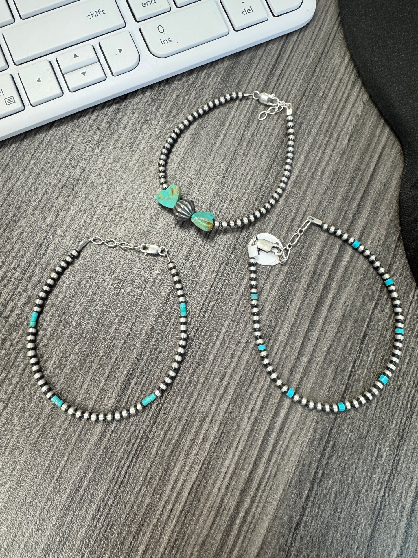 Heart Corrugated 3mm Bracelet -Custom-*Made to Order*