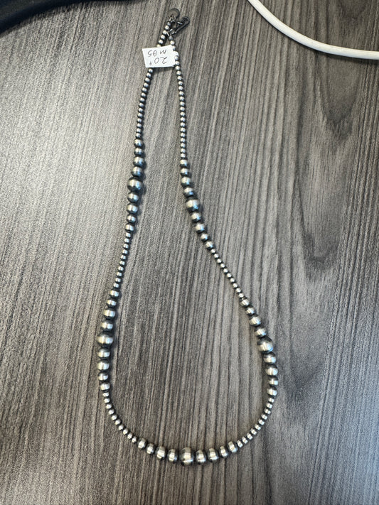 The Sara Graduated Pearl Necklace (3mm-8mm)