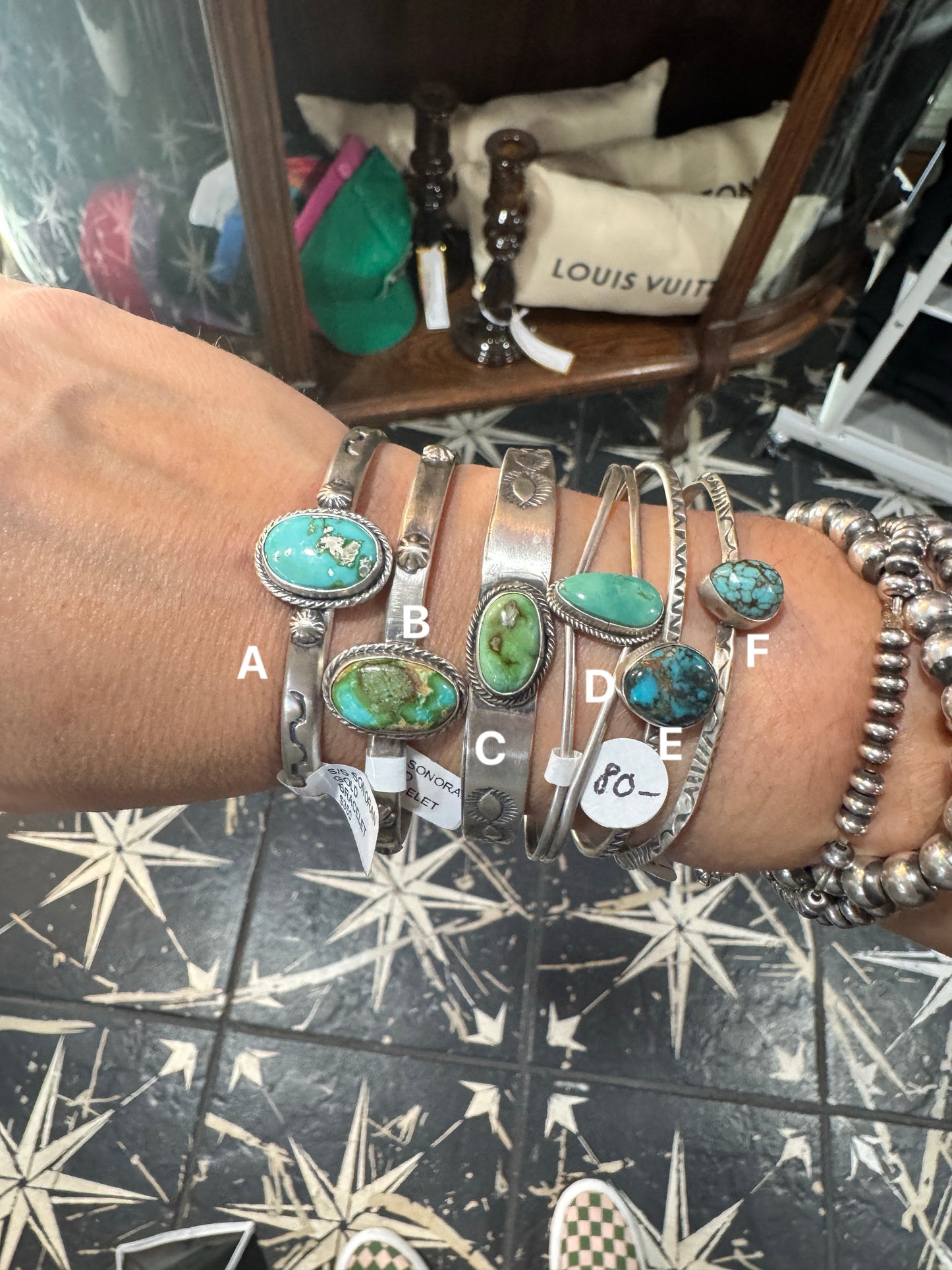 Danny Henio Sterling Turquoise Cuff C