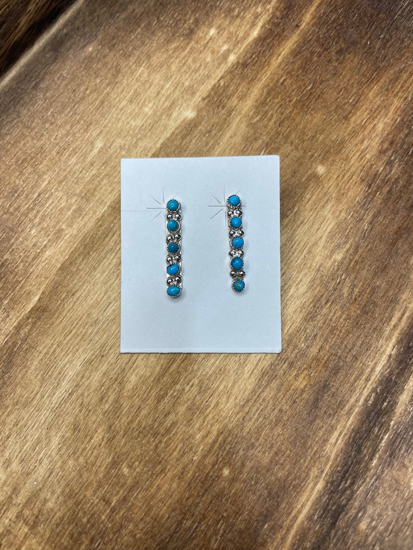 Turquoise Drop 5 stone earring