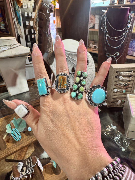 White Buffalo Ring size 8.5