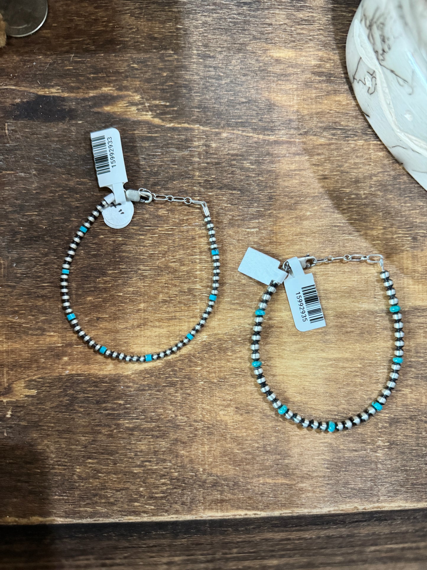 Turquoise Sterling Navajo Pearl Style bracelet