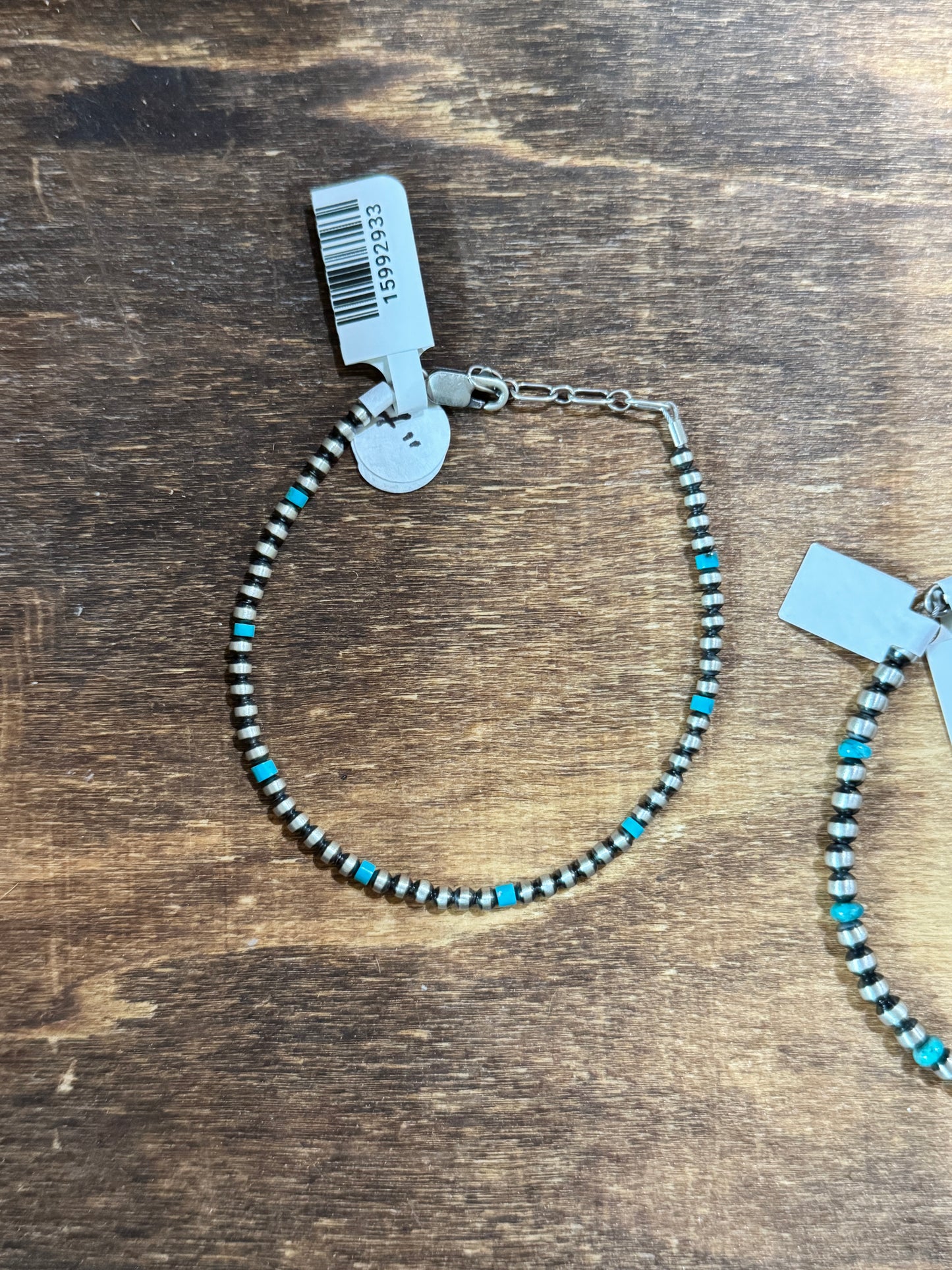 Turquoise Sterling Navajo Pearl Style bracelet