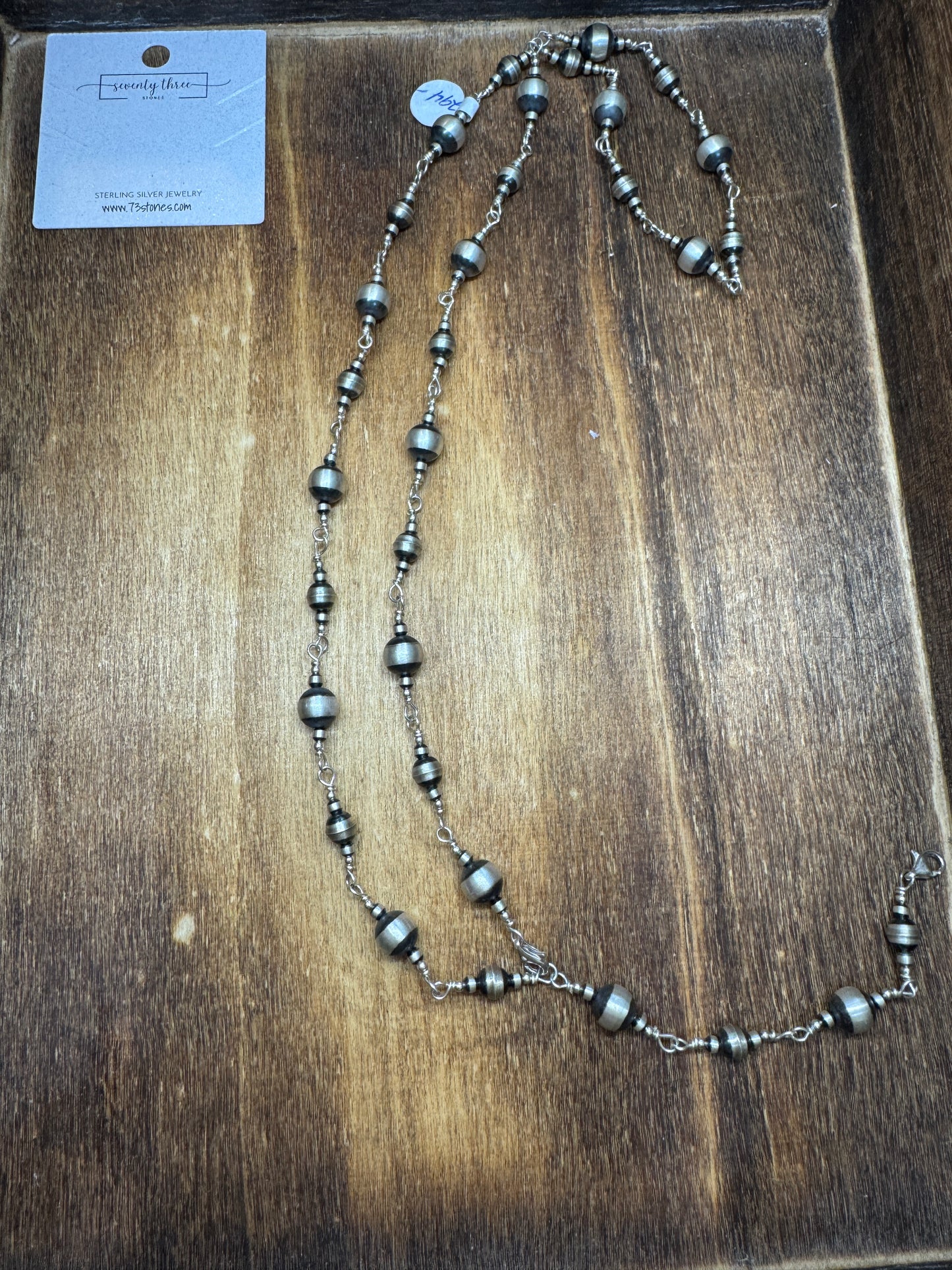 Rosary style necklace 29”