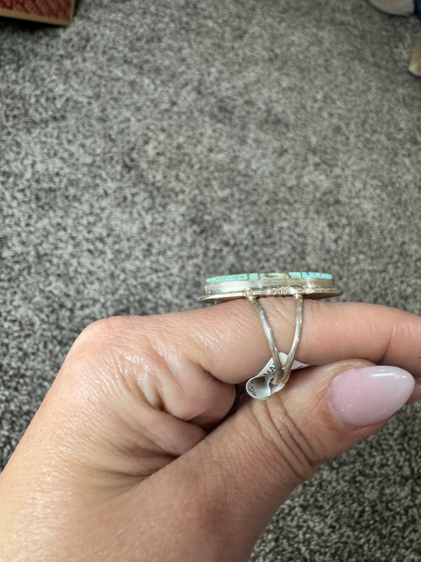 Kingman oval Ring Sz 7