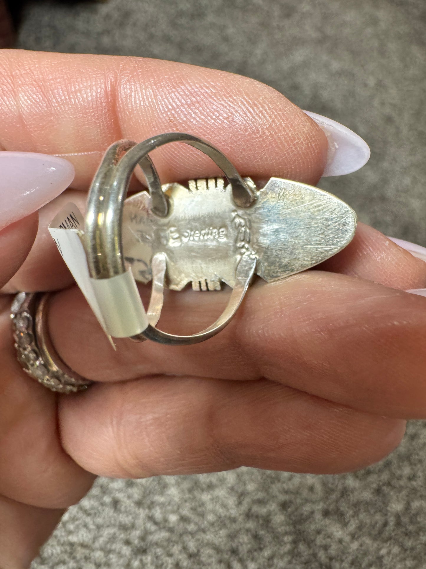 Kingman oval Ring Sz 7
