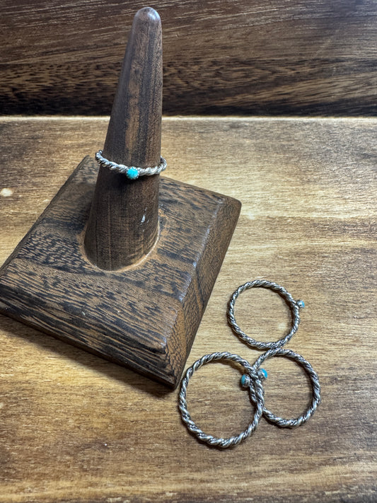 Rope Ring + Turquoise