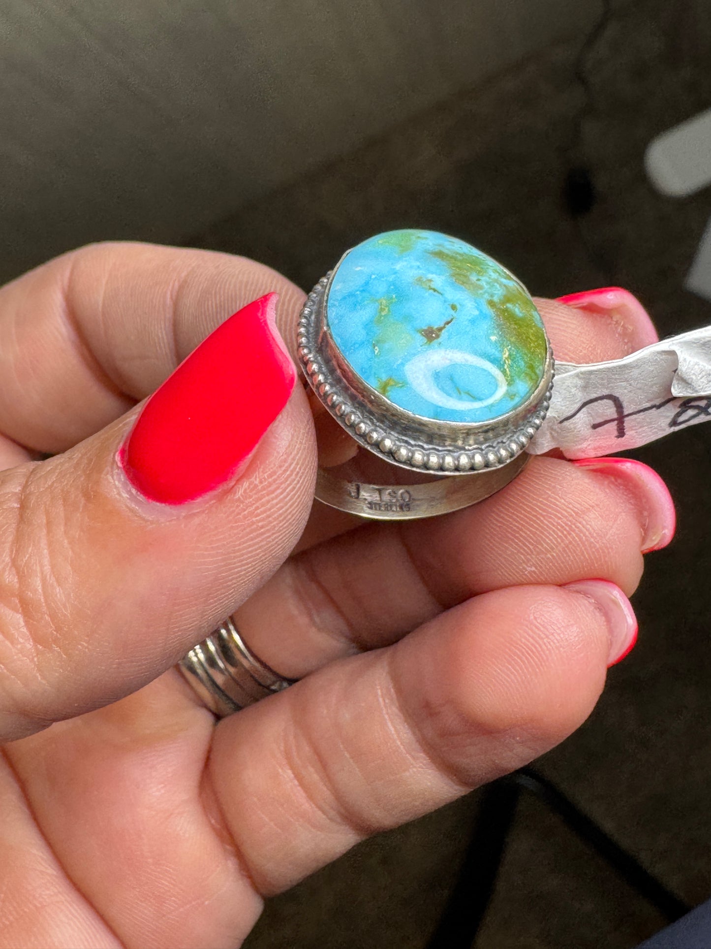 Turquoise Ring B sz7.5