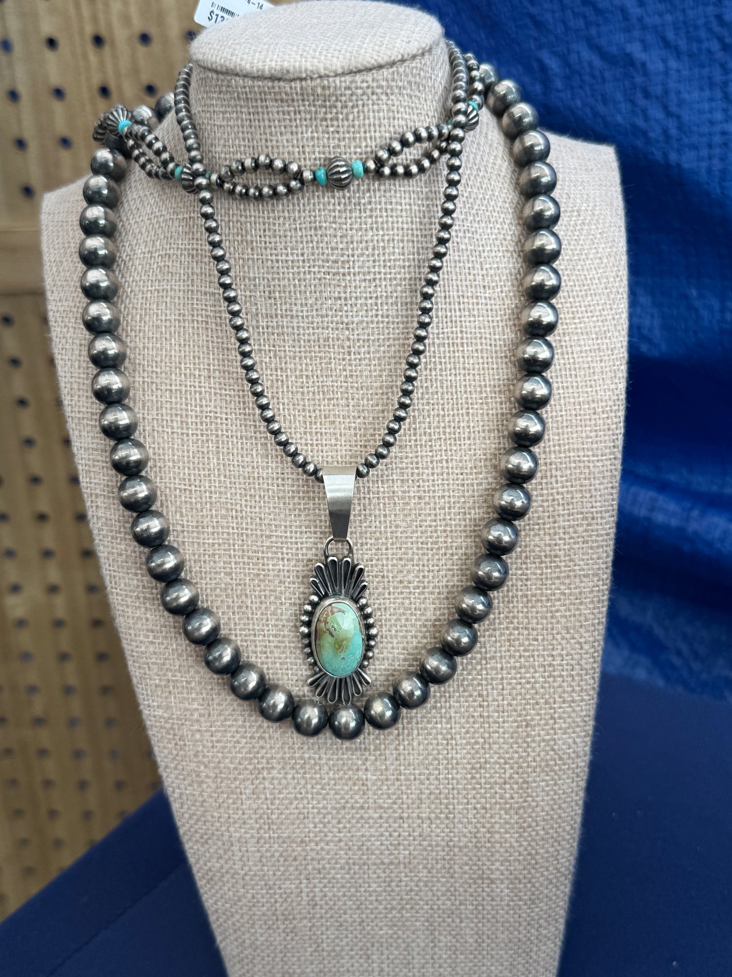 Turquoise Pendant 2.5”