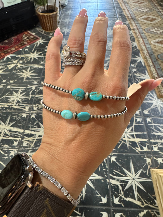 3mm bracelet with Turquoise