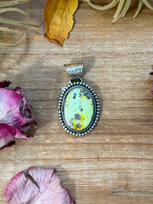 Palomino Sterling Silver Pendant – 2" x 1.25" – 8 mm Bail