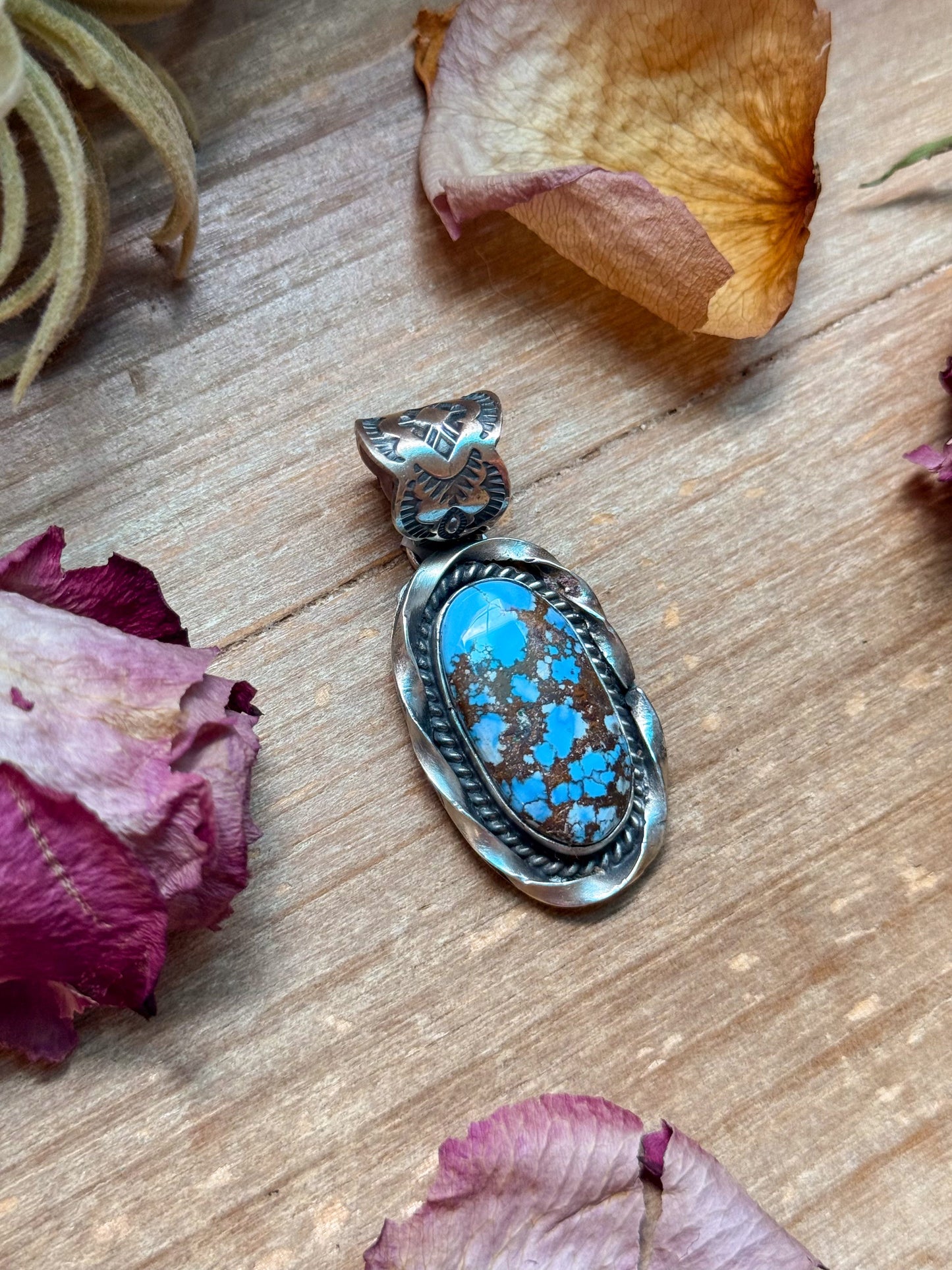 Golden Hills Turquoise Sterling Silver Pendant