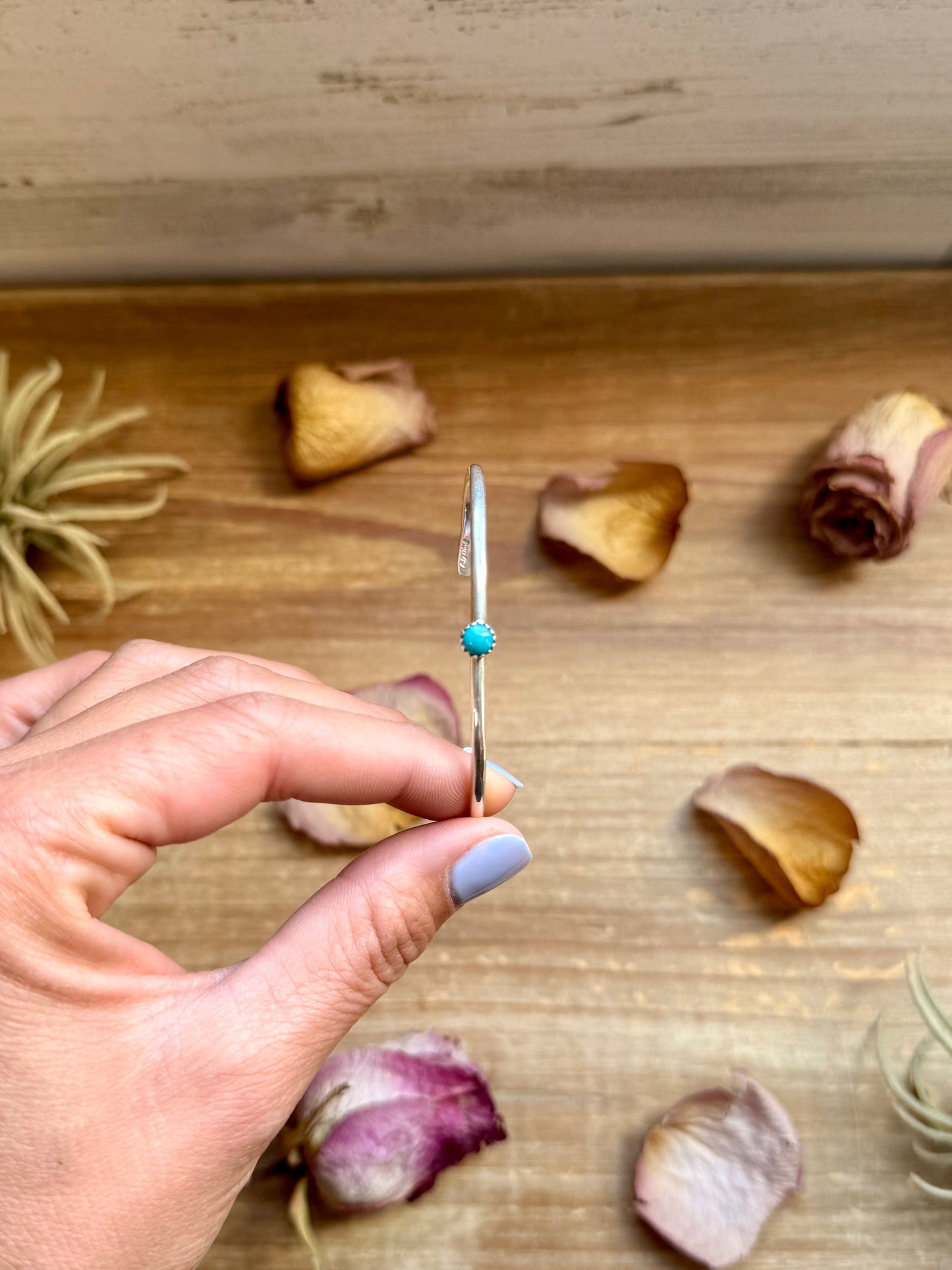 Sterling Silver Kingman Turquoise Cuff Bracelet