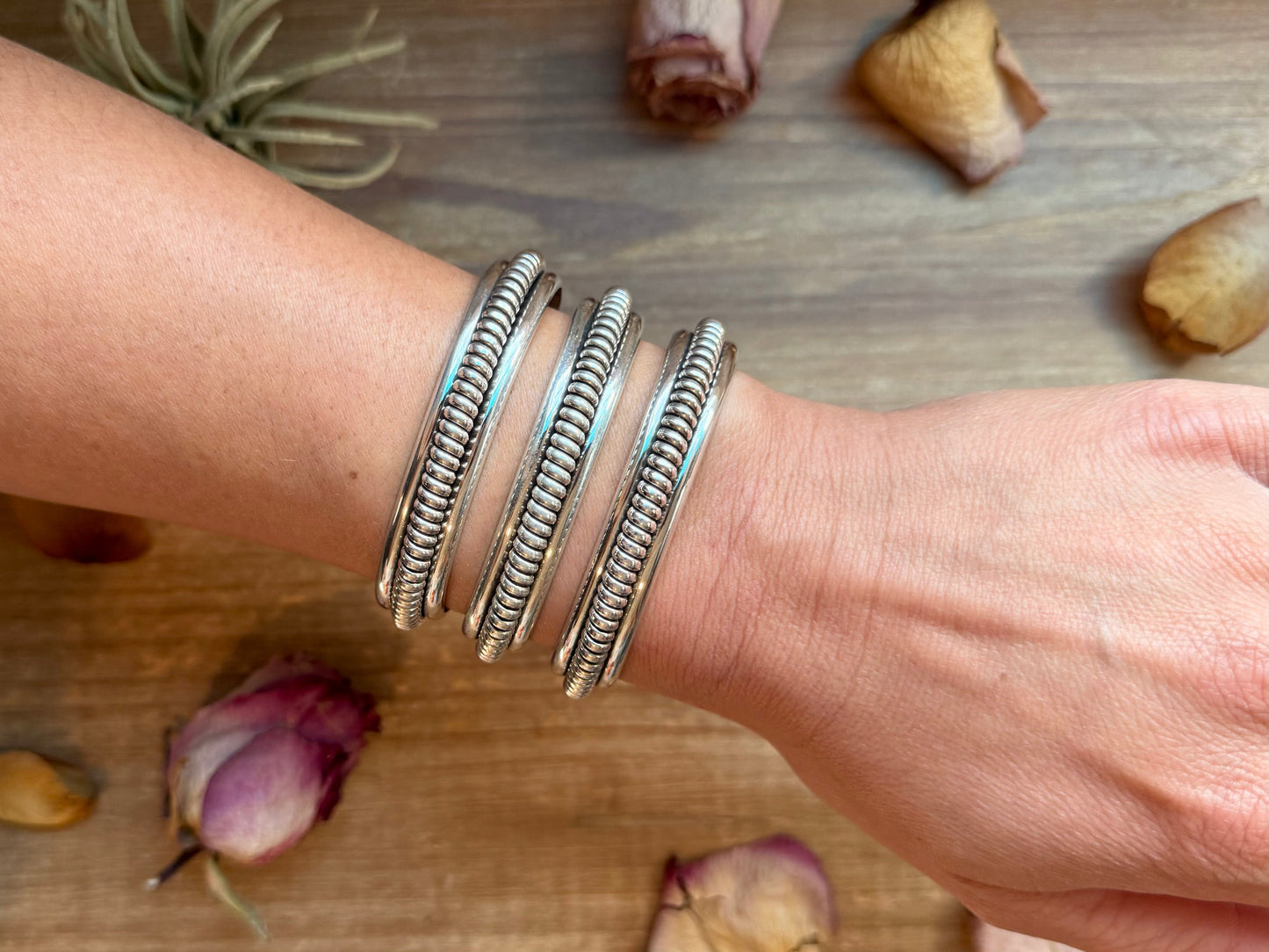 Sterling Silver Heavy-Duty Cuff Bracelet