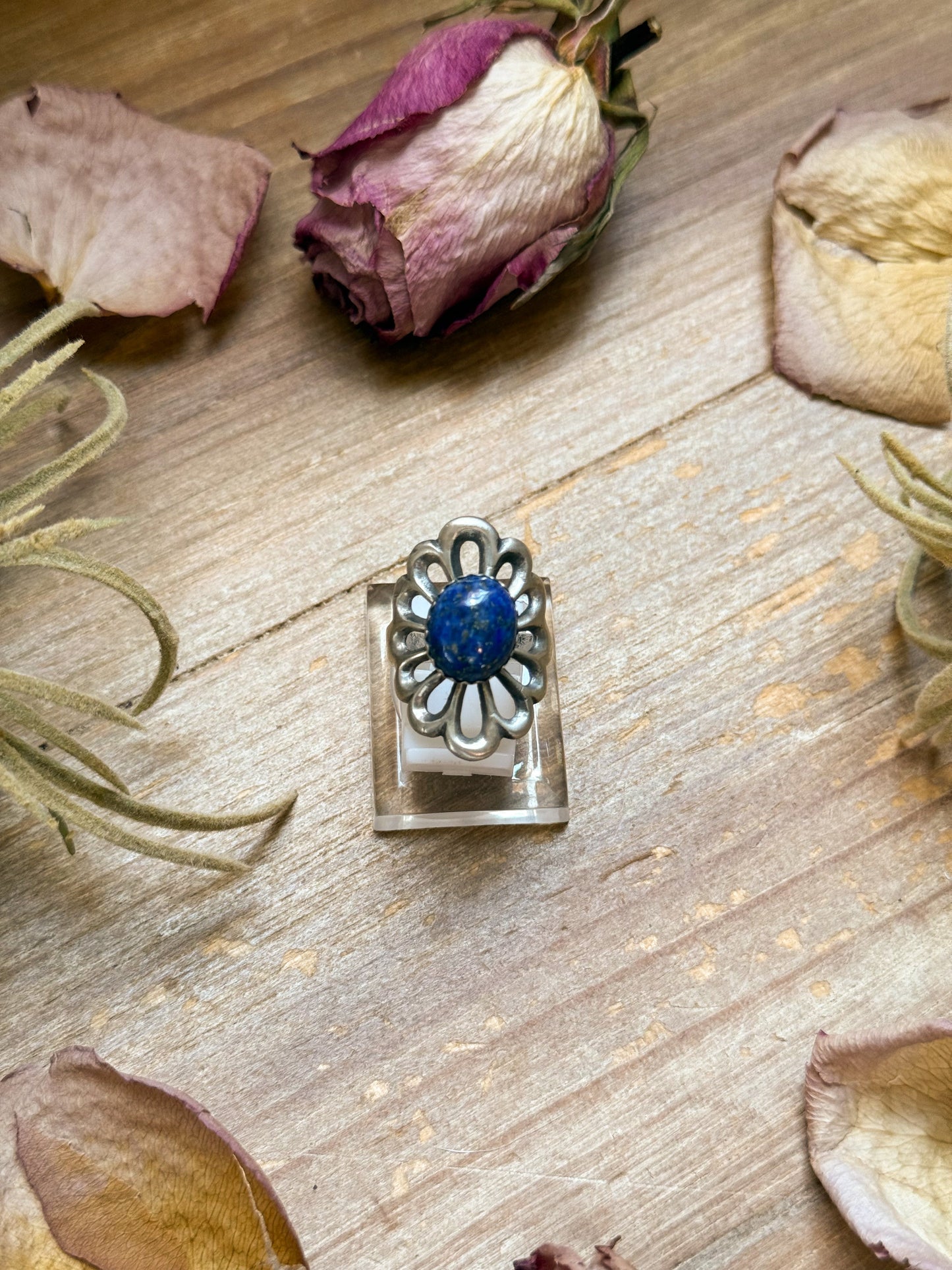 Sterling Silver Lapis Ring – Size 7.5