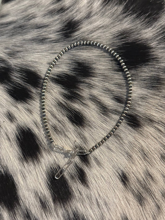 3mm Sterling Pearl Ankle Bracelet 