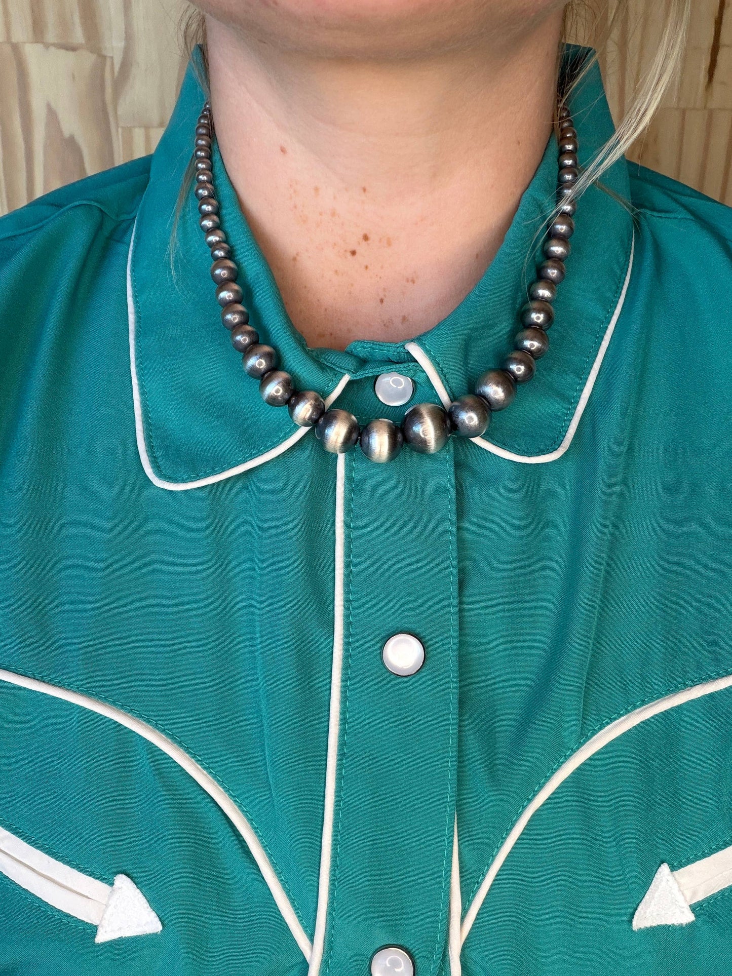 #032 Graduated Sterling Silver Pearls