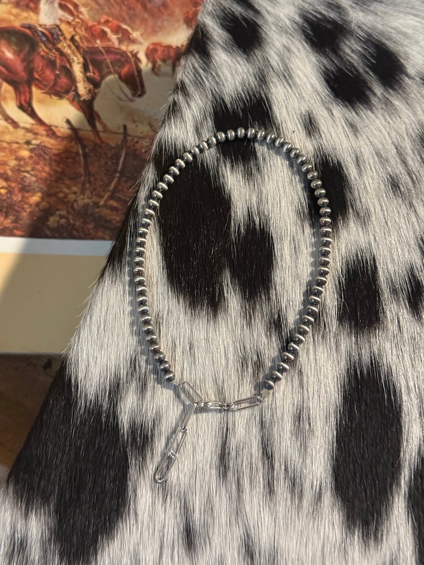 4mm Sterling Pearl Ankle Bracelet 