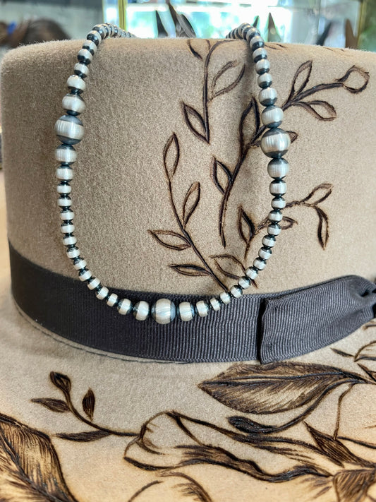 The Kara 4mm Graduated Navajo Pearl Necklace