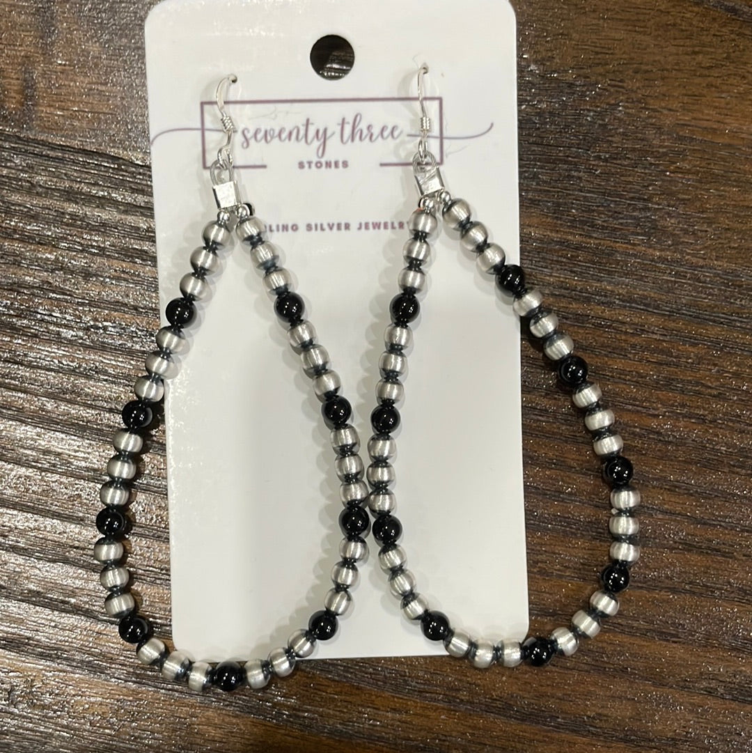 Tinsley Teardrop with black Onyx 3.25”