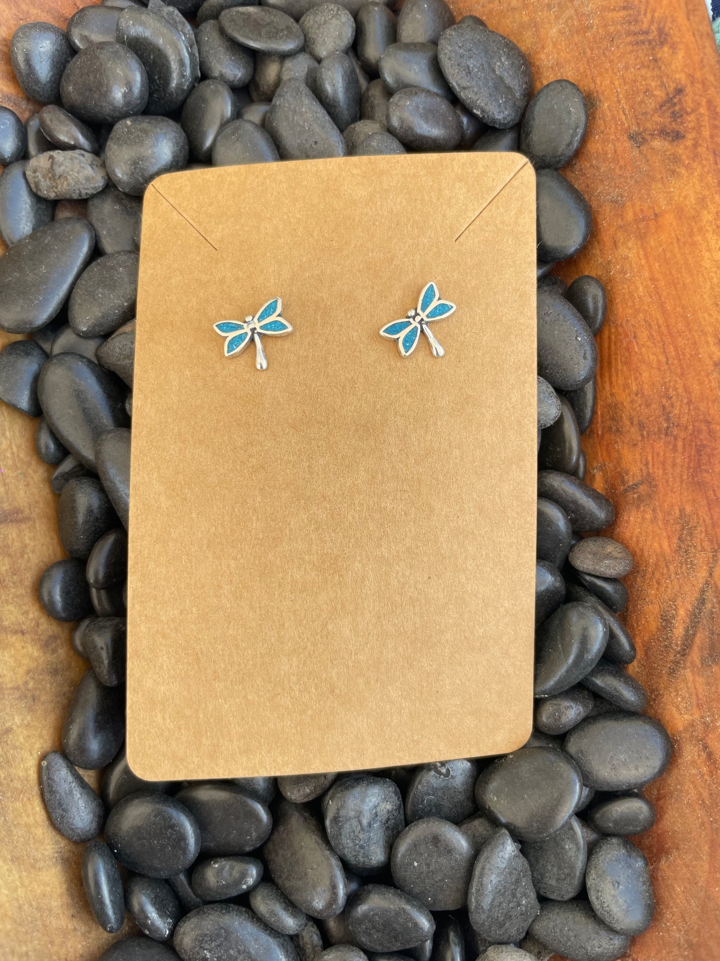 The Mini Turquoise dragonfly Stud