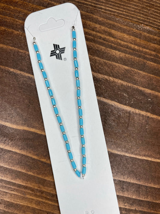 Turquoise Liquid Silver Bracelet