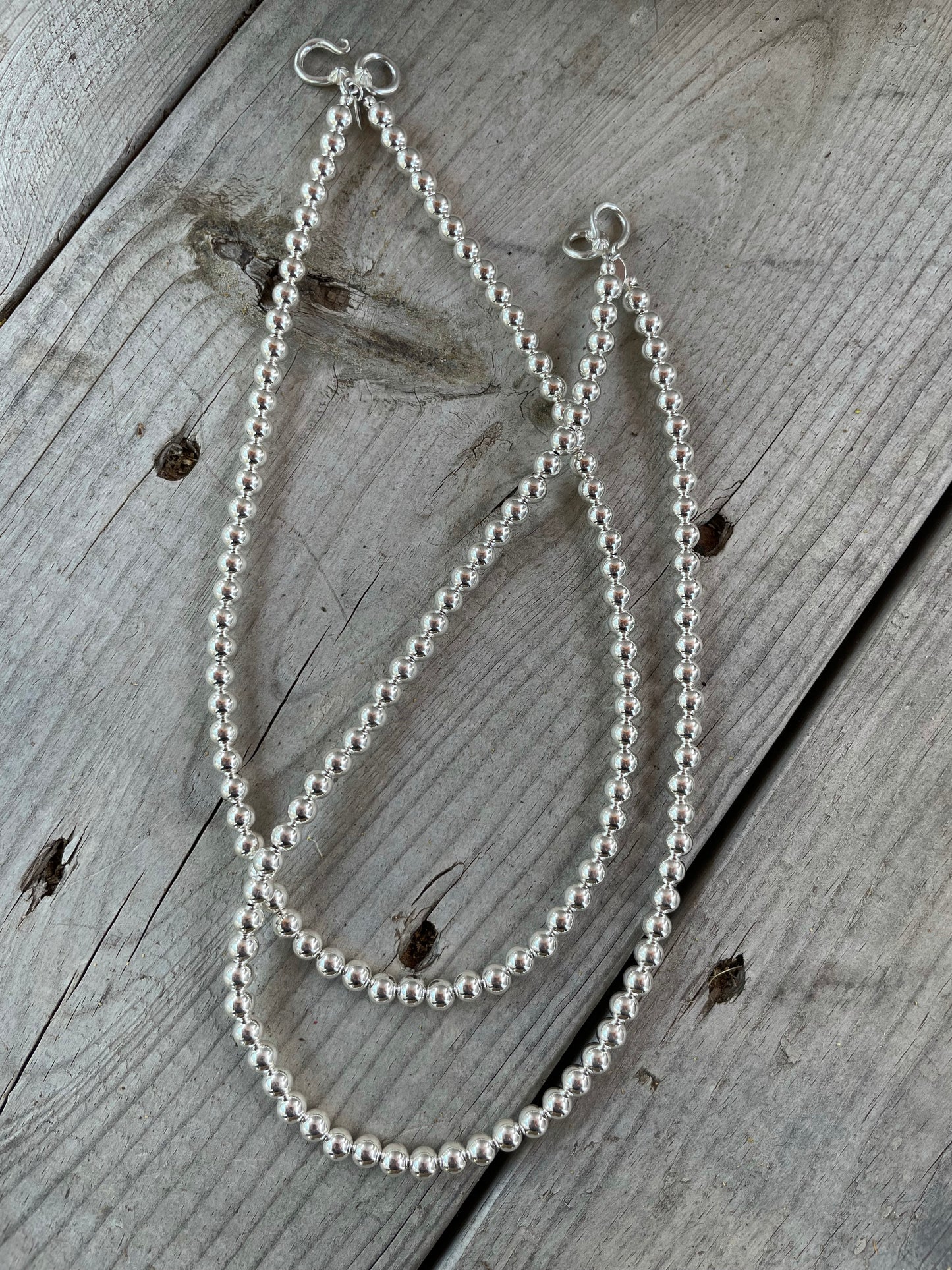 6mm High Shine Navajo Pearl Necklace