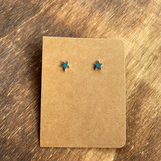 The Mini Turquoise Star Stud